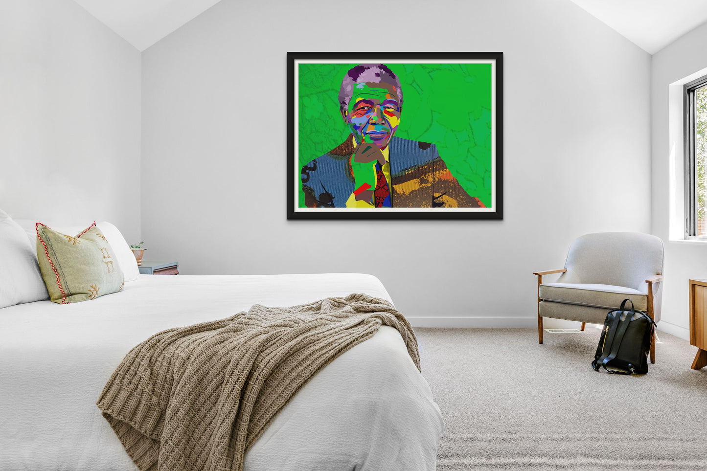 Madiba - Nelson Mandela portrait - Limited Edition Giclee Art Print & Wall Decor - Vakseen Art