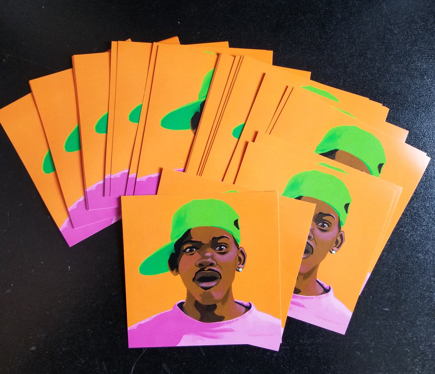 FRESHHH - Fresh Prince of Bel Air portrait art - Custom Art Stickers for Laptops & Walls - Vakseen Art