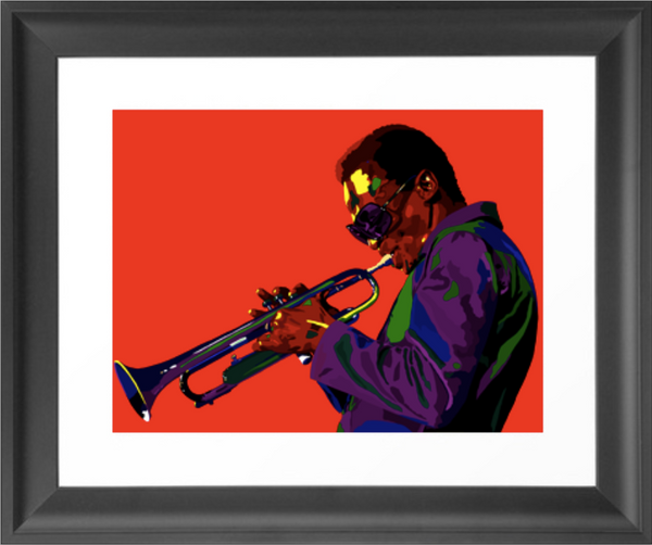 Electric Miles - Miles Davis portrait art - Limited Edition Giclee Electric Miles - Miles Davis portrait art - Limited Edition Giclee