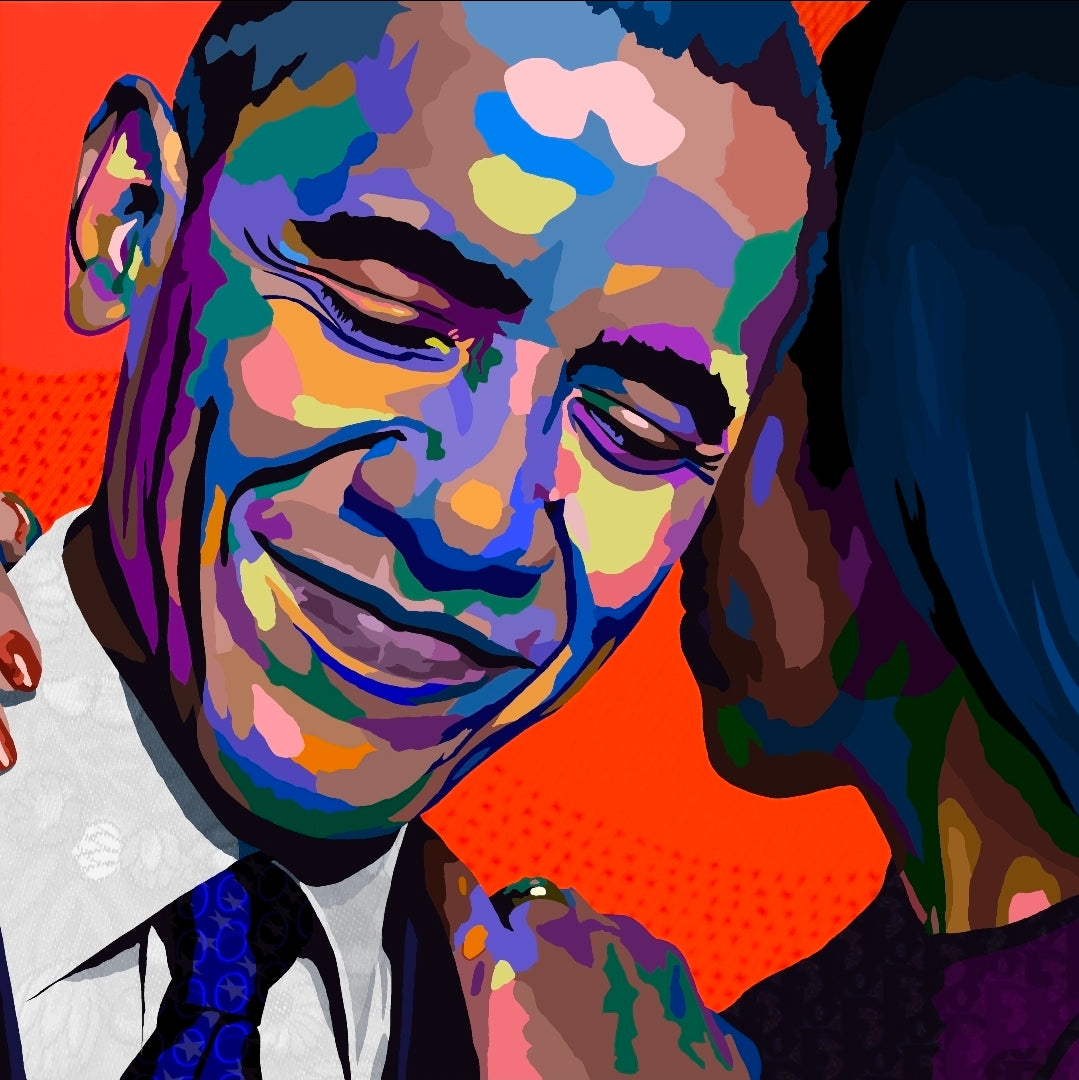 Hold You Down, Barack Obama portrait by Vakseen from the Legends Only series