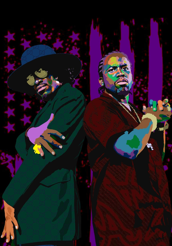 Ain't Nobody Dope As Me - Outkast inspired Portrait - Limited Edition Giclee Art Print & Wall Decor - Vakseen Art