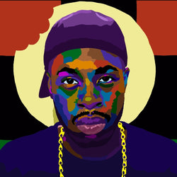 Dilla - J. Dilla inspired portrait art - Limited Edition Art Print & Wall Decor - Vakseen Art