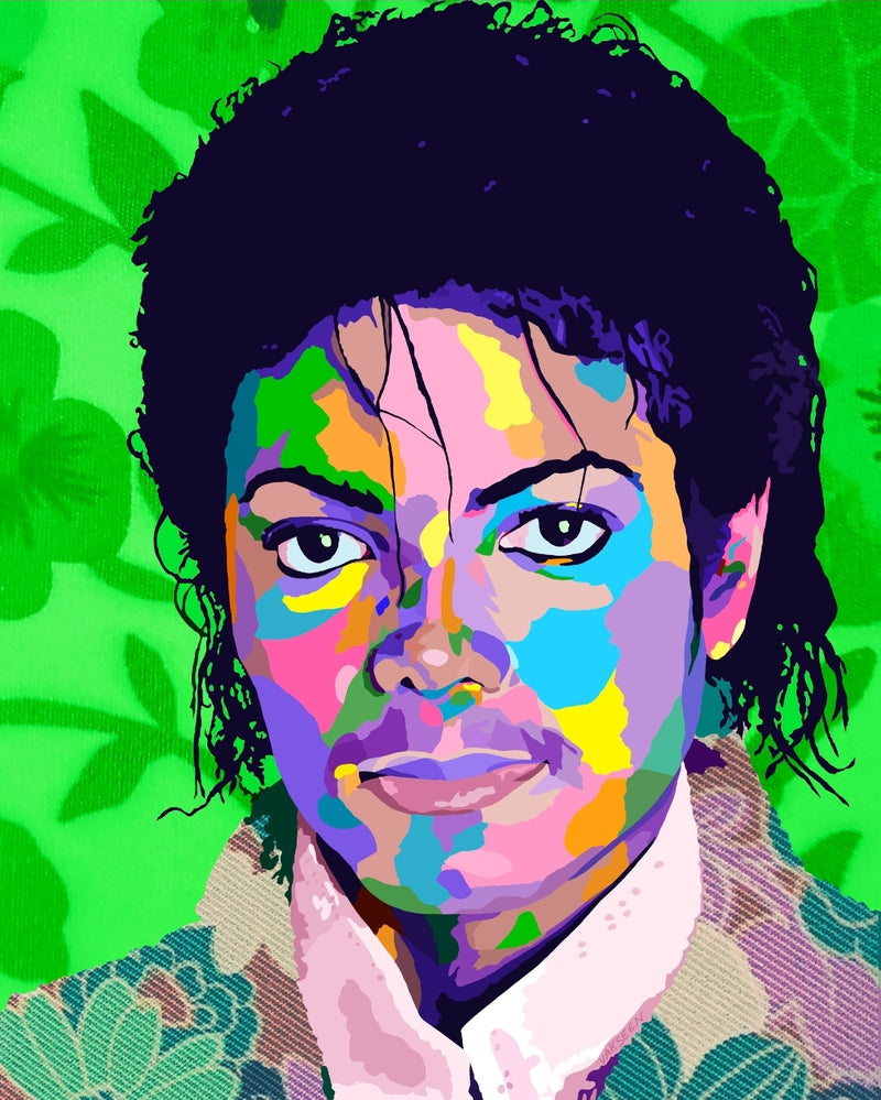 Human Nature - Michael Jackson portrait art - Limited Edition Giclee Wall Art Prints & Wall Decor - Vakseen Art