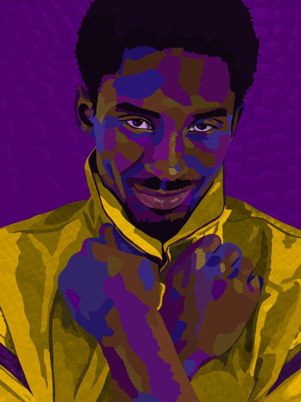 Mamba Forever – Kobe Bryant-Inspired Limited Edition Hand-Embellished Canvas Giclée – Wall Art by Vakseen