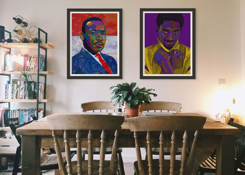 Mamba Forever – Kobe Bryant-Inspired Limited Edition Hand-Embellished Canvas Giclée – Wall Art by Vakseen