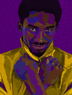 Mamba Forever - Kobe Bryant inspired Portrait - Limited Edition Giclee Art Print & Wall Decor - Vakseen Art