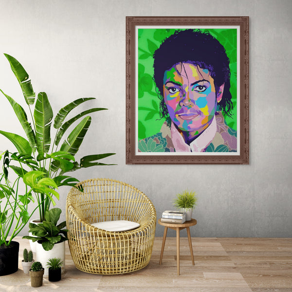 Human Nature - Michael Jackson portrait art - Limited Edition Giclee Wall Art Prints & Wall Decor - Vakseen Art