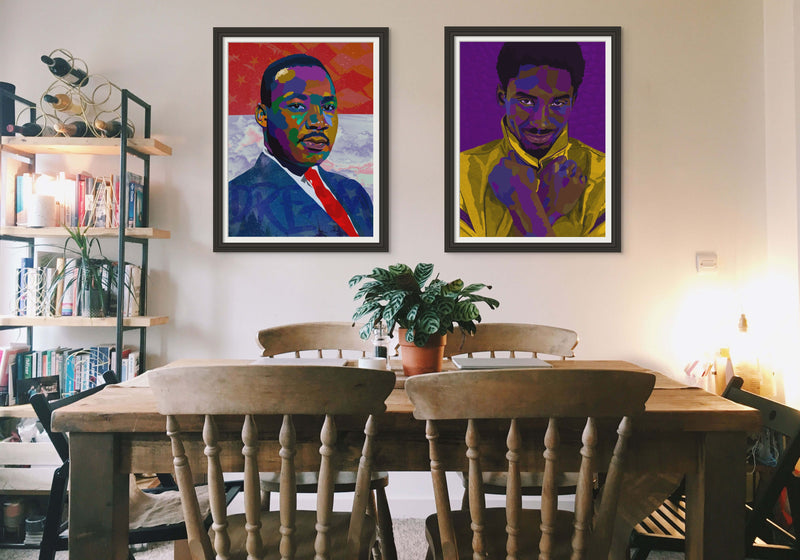The American Dream - Dr Martin Luther King Jr inspired Portrait - Limited Edition Giclee Art Print & Wall Decor - Vakseen Art