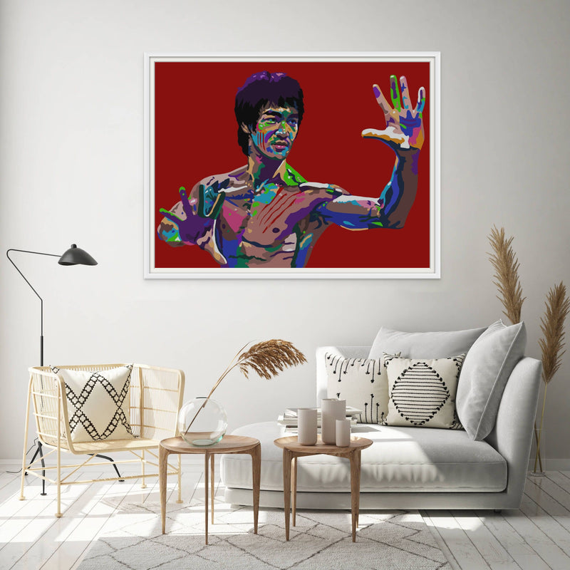 The Dragon - Bruce Lee Portrait Art - Limited Edition Giclee Art Print & Wall Decor - Vakseen Art
