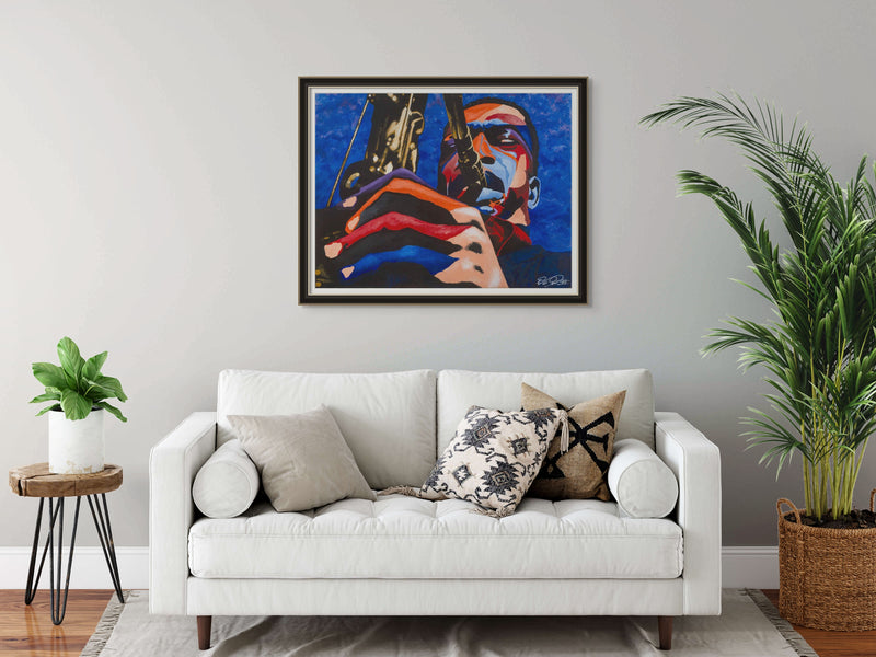 Ascension - John Coltrane portrait art - Limited Edition Giclee Wall Art Prints & Wall Decor - Vakseen Art