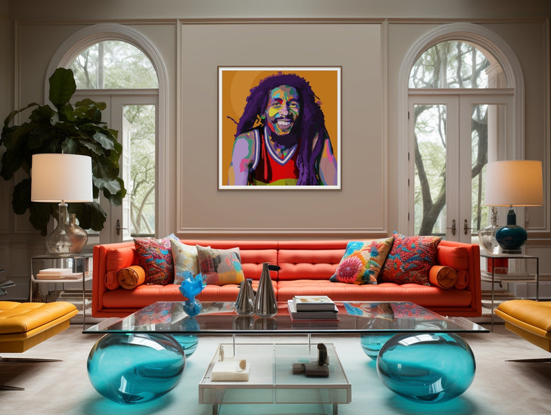 One Love - Bob Marley portrait art - Limited Edition Art Print & Wall Decor - Vakseen Art