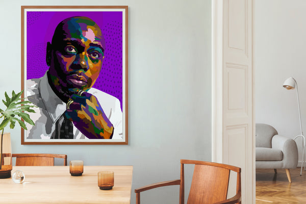 Dave - Dave Chappelle inspired Portrait - Limited Edition Giclee Art Print & Wall Decor - Vakseen Art