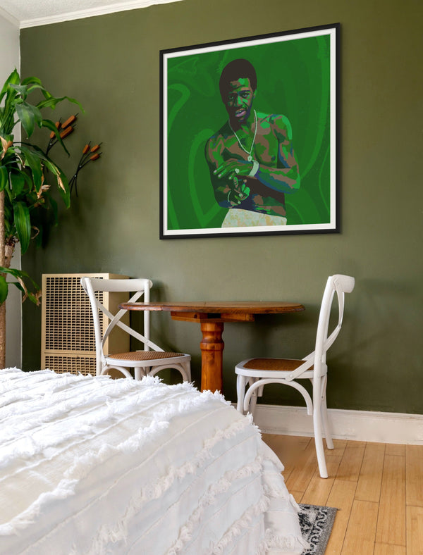 Love & Happiness - Al Green inspired portrait art - Limited Edition Art Print & Wall Decor - Vakseen Art