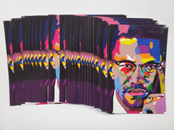 Malcolm X Portrait Art - Custom Art Stickers for Laptop & Wall Decor - Vakseen Art