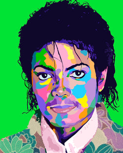 Human Nature - Michael Jackson portrait art - Limited Edition Giclee Wall Art Prints & Wall Decor - Vakseen Art