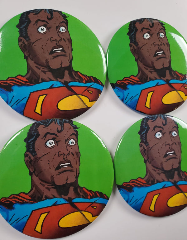 Great Caesar's Ghost! - Superman - FOBP 3" buttons - Custom Pop Art Buttons for Fashion Apparel