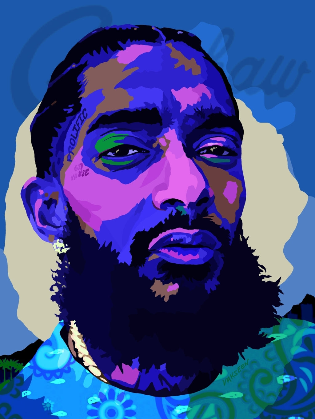 Nothin Like U - Nipsey Hussle portrait art - Limited Edition