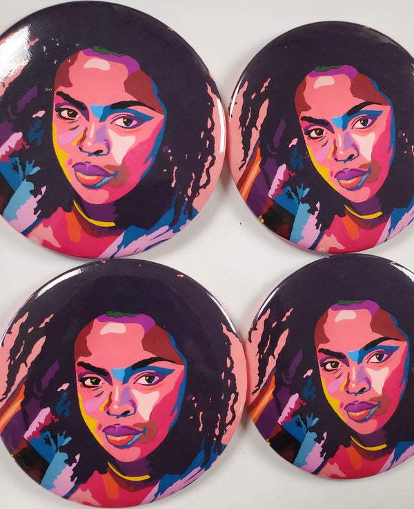 That Thing - Lauryn Hill 3" buttons - Custom Pop Art Buttons for Fashion Apparel