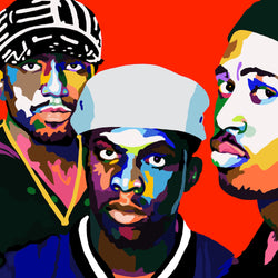 A Tribe Called Quest portrait art - Limited Edition Giclee Art Print - Vakseen Art