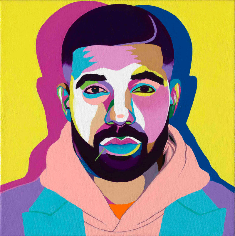 All Me - Drake portrait Art - Original Acrylic Painting & Wall Decor - Vakseen Art