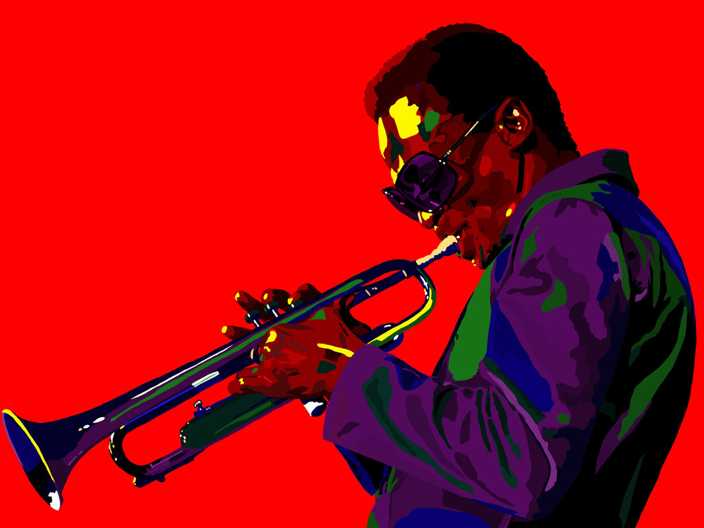 Electric Miles - Miles Davis portrait art - Limited Edition Giclee