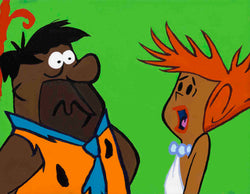 FRED!!! - FOBP - Black Flintstones - Original Acrylic Painting & Wall Decor - Vakseen Art