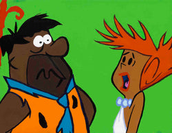 FRED!!! - FOBP - Black Flintstones portrait art - Limited Edition Giclee Art Prints - Vakseen Art