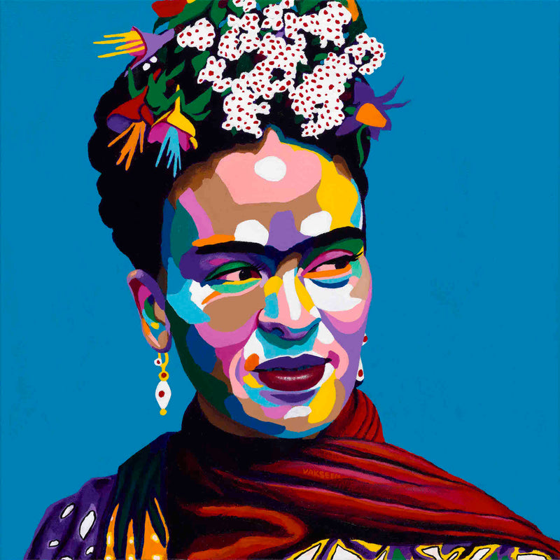 Frida - Frida Kahlo Portrait Art - Original Acrylic Painting & Wall Decor - Vakseen Art