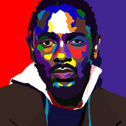 Kendrick Lamar portrait art - Limited Edition Art Print & Wall Decor - Vakseen Art