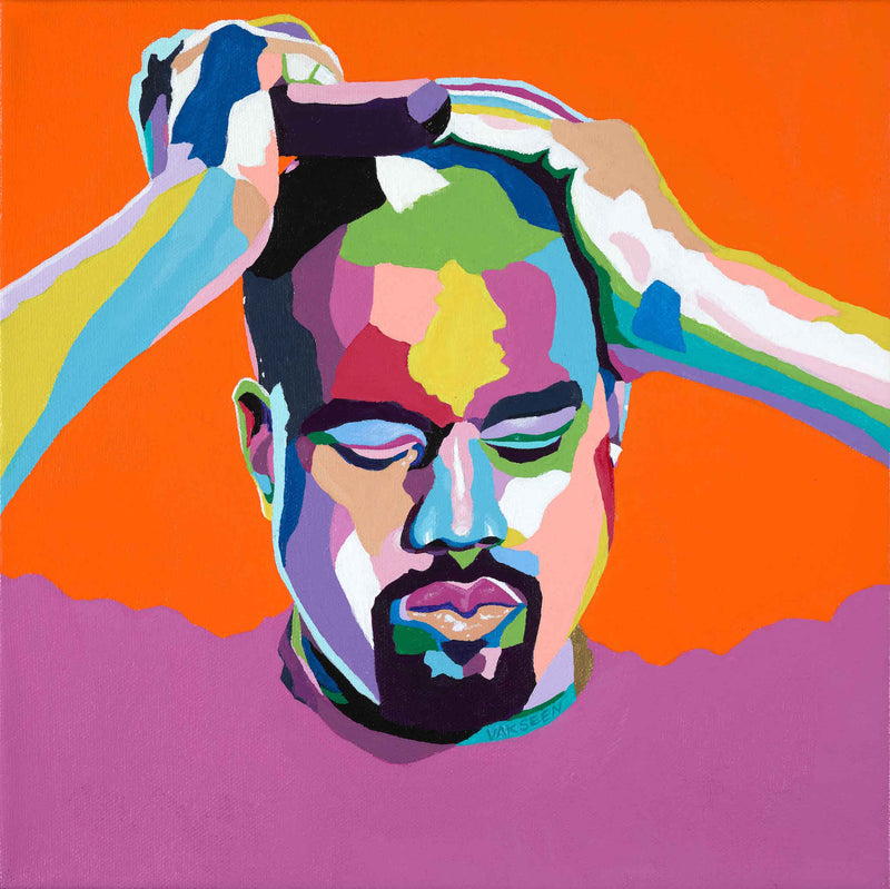 Kanye West portrait art - Limited Edition Giclee Print & Wall Decor - Vakseen Art