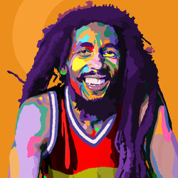 One Love - Bob Marley portrait art - Limited Edition Art Print & Wall Decor - Vakseen Art
