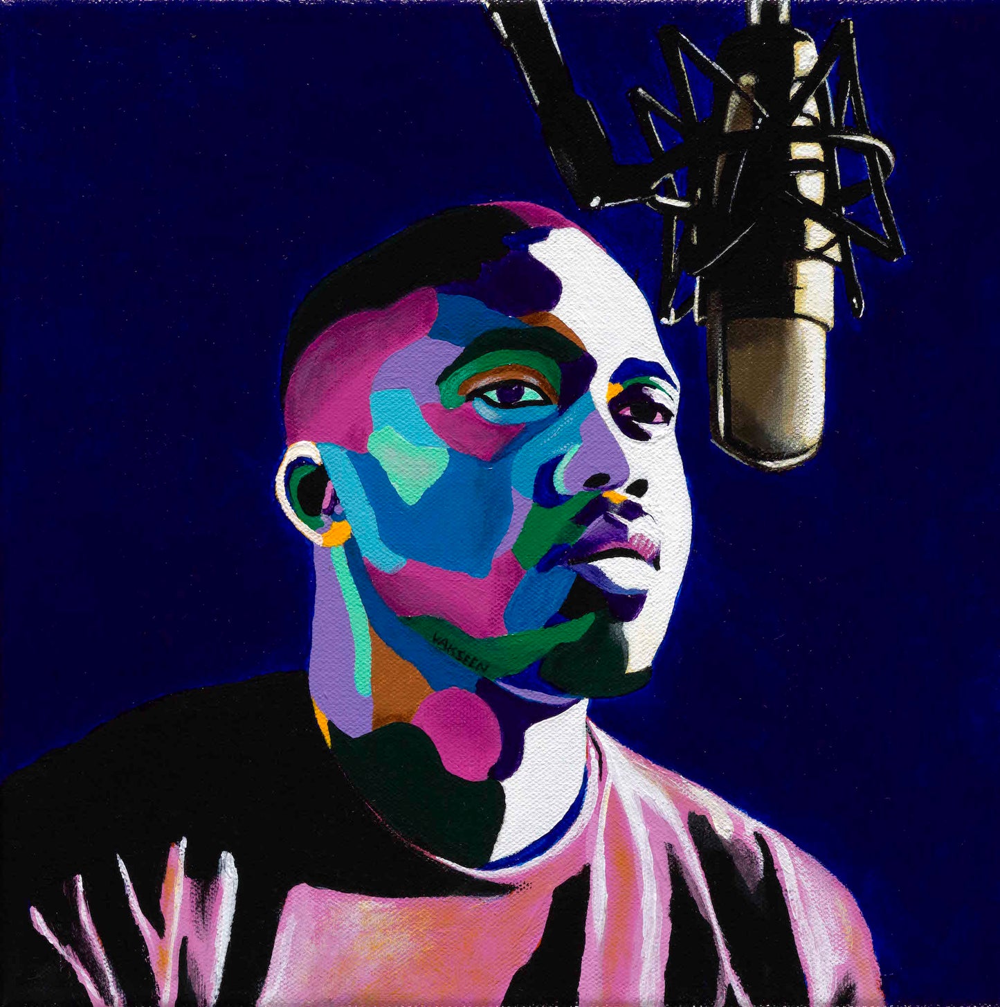Nas portrait art - Limited Edition Giclee Art Print & Wall Decor - Vakseen Art