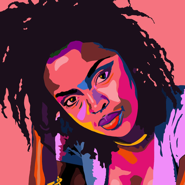 Lauryn Hill portrait art - Limited Edition Giclee Print & Wall Decor - Vakseen Art