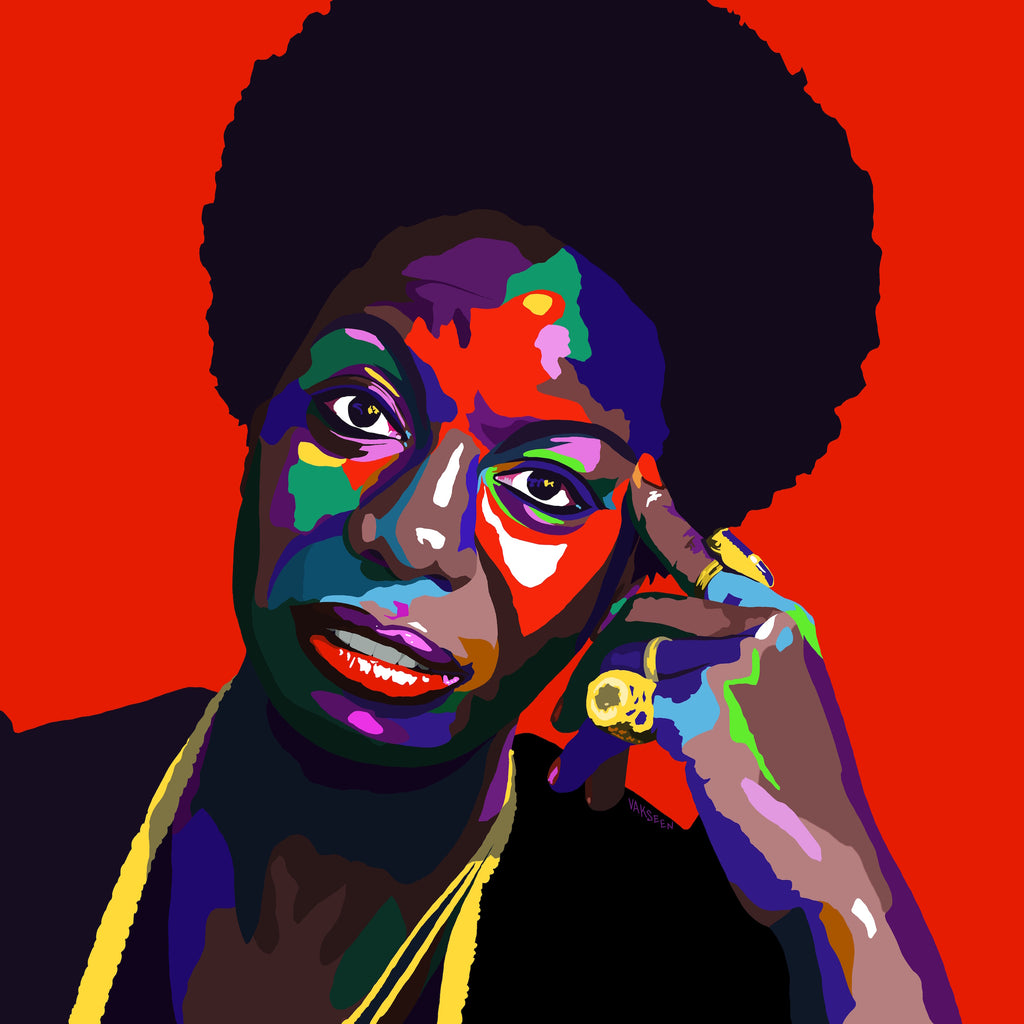 Young, Gifted & Black - Nina Simone portrait art - Limited