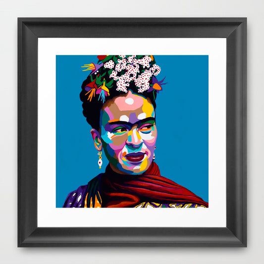 Frida Kahlo portrait art - Limited Edition Giclee Art Print & Wall Decor - Vakseen Art