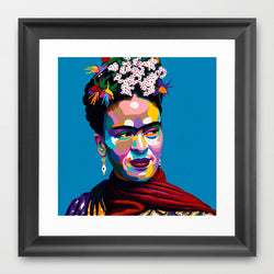 Frida Kahlo portrait art - Limited Edition Giclee Art Print & Wall Decor - Vakseen Art