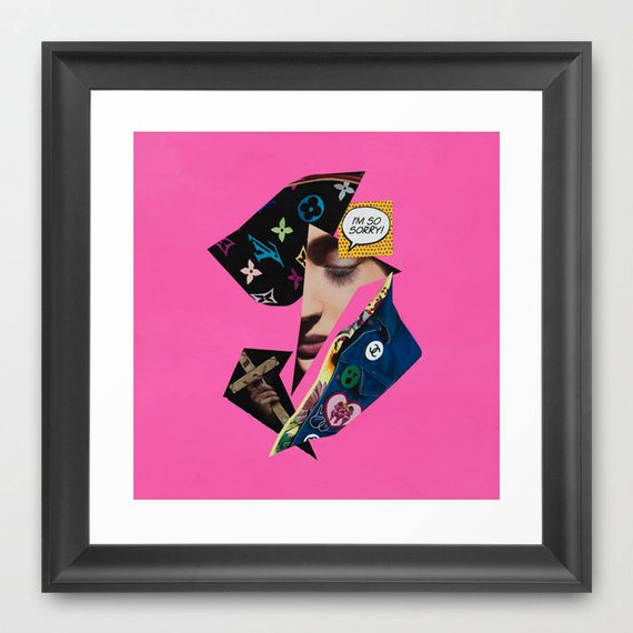 Vakseen Art - Posh Regrets - Vanity Pop - Limited Edition Giclee Art Print & Wall Decor