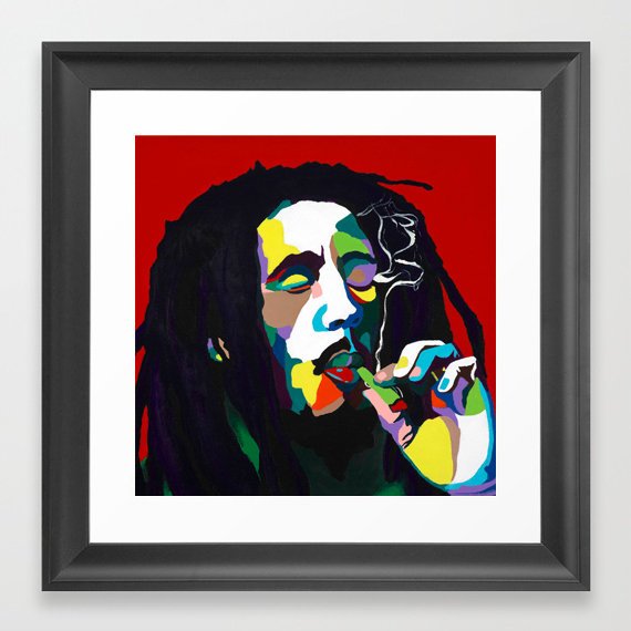 Bob Marley portrait art - Limited Edition Giclee Art Prints & Wall Decor - Vakseen Art
