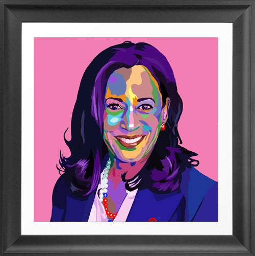 Madam Vice President - Kamala Harris portrait art - Limited Edition Art Print & Wall Decor - Vakseen Art