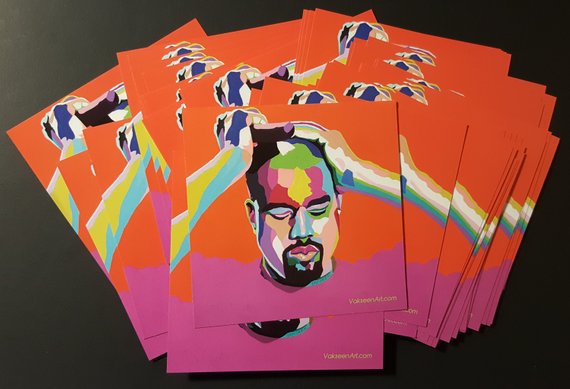 Mood...Kanye - Kanye West portrait art - Custom Art Stickers for Laptops & Wall Decor - Vakseen Art